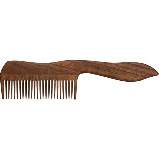 Mister Geppetto Peine de Madera con Púas Finas - Madera de nogal