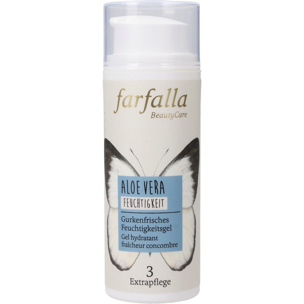 farfalla Gurkenfrisches Feuchtigkeitsgel Aloe Vera, 50 ml - Ecco Verde  Online-Shop