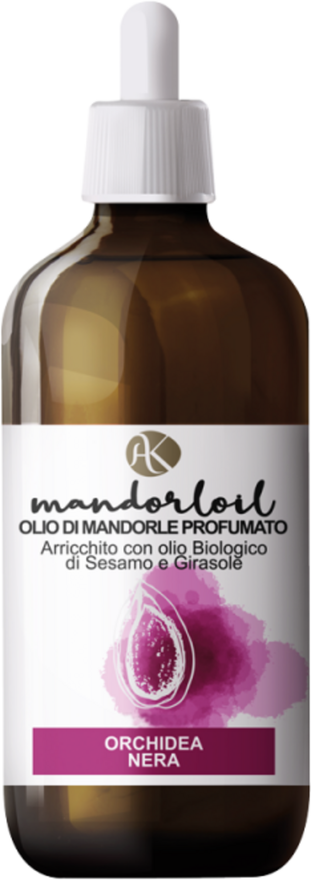 Alkemilla Eco Bio Cosmetic Mandorloil Duftendes Mandelöl - Schwarze Orchidee
