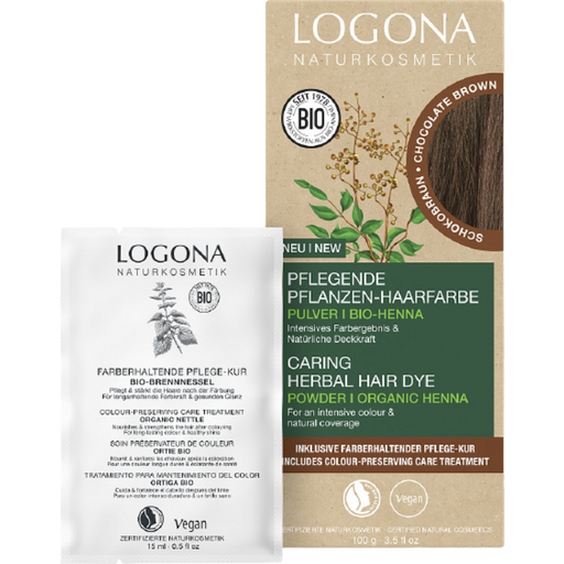 LOGONA Herbal Hair Colour - Chocolate Brown - 100 g