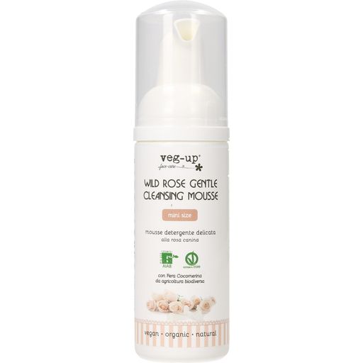 veg-up Wild Rose Gentle Cleansing Mousse - 50 ml