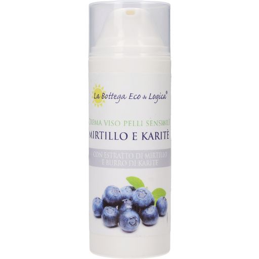 Crema Viso Pelli Sensibili Arrossate Mirtillo e Karité - 50 ml