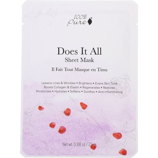 100% Pure Does it All Sheet Mask - 1 kos