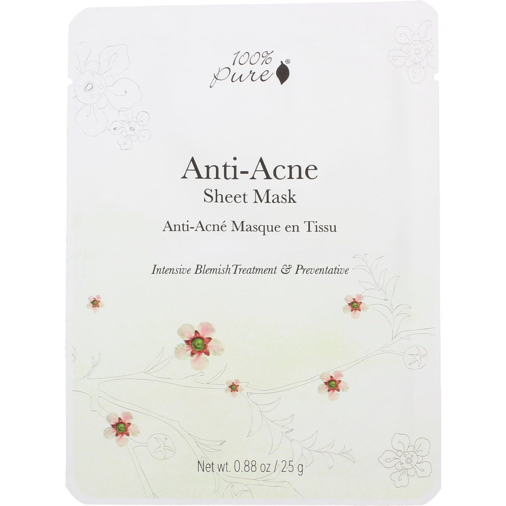 100 Pure Anti Acne Sheet Mask 1 Pc