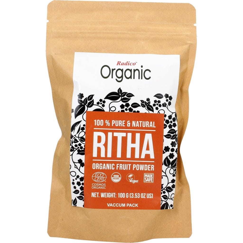 Radico Organic Reetha Powder, 100 g - Ecco Verde Online Shop