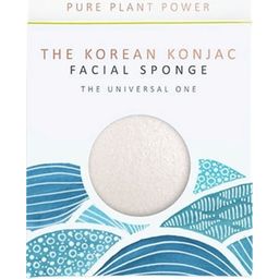 The Elements Water with 100% Pure White Konjac Full Size Facial Sponge - 1 pcs