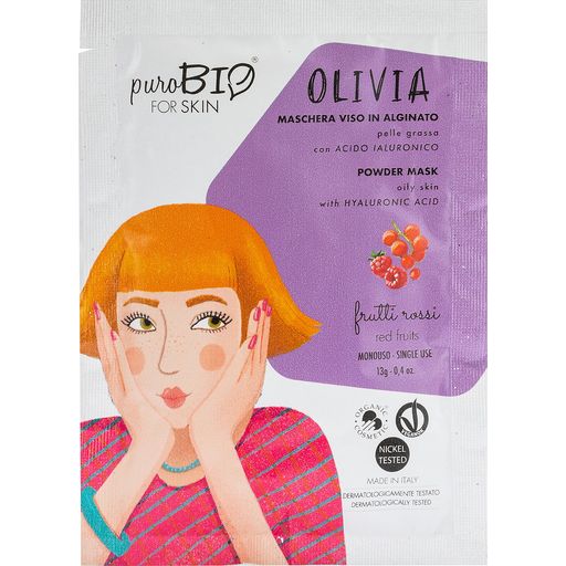 puroBIO cosmetics forSKIN Olivia Powder Mask Oily Skin - 10 Red Fruit