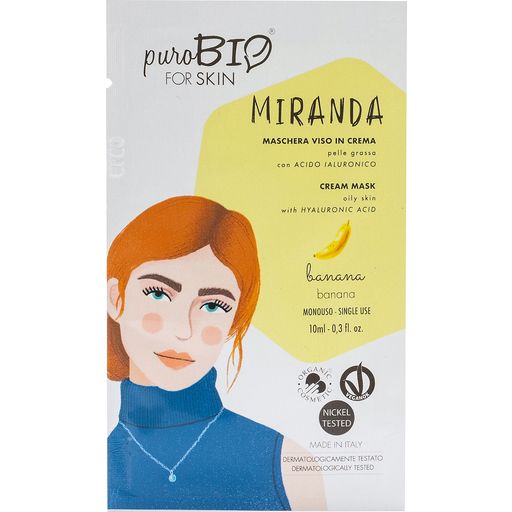 puroBIO cosmetics forSKIN Miranda Cream Mask Oily Skin - 05 Banana