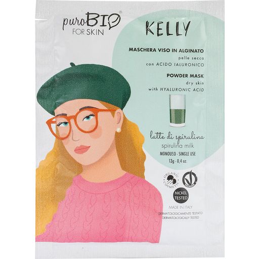 forSKIN Kelly Maschera Viso in Alginato per Pelle Secca - Anniversary2019 - 09 Latte di Spirulina