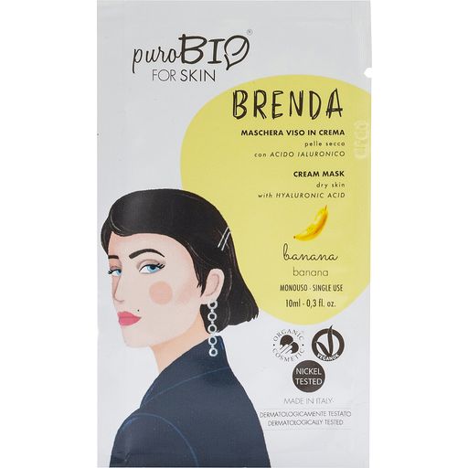 puroBIO cosmetics forSKIN Brenda krémmaszk - Száraz bőr - 02 Banana