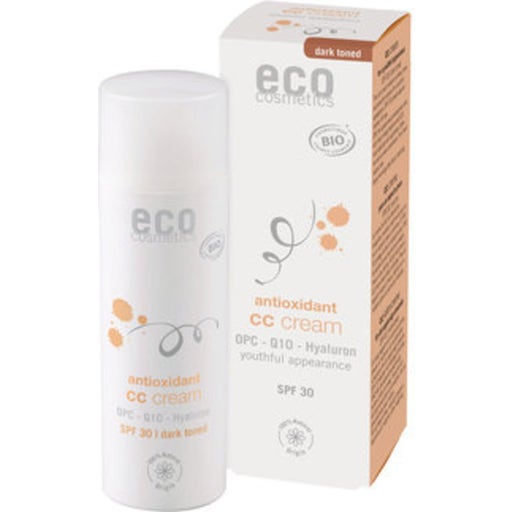 eco cosmetics CC Creme getönt LSF 30 - Dunkel