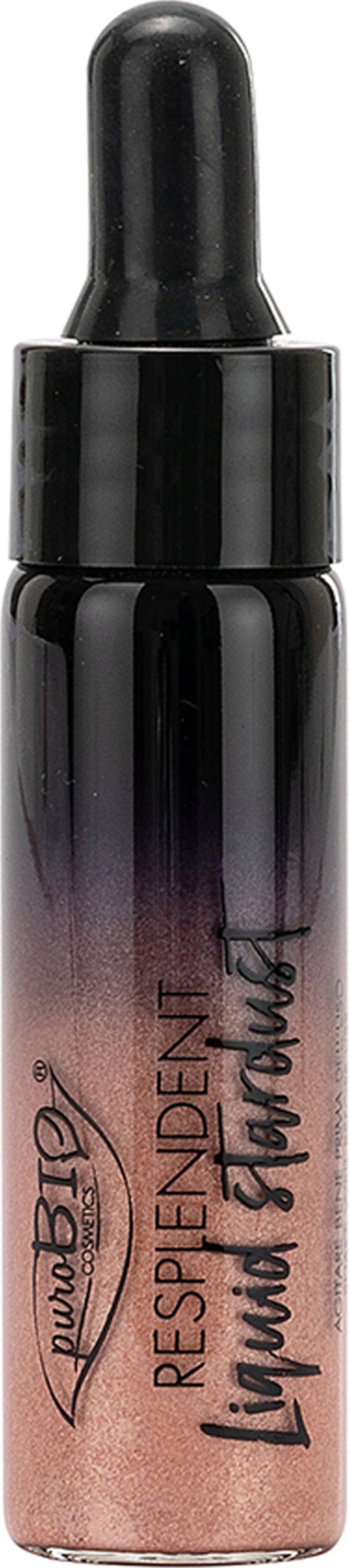 puroBIO Cosmetics Resplendent Liquid Stardust Luminizer - 02 Golden Pink