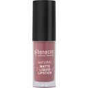 benecos Natural Matte Liquid Lipstick - rosewood romance