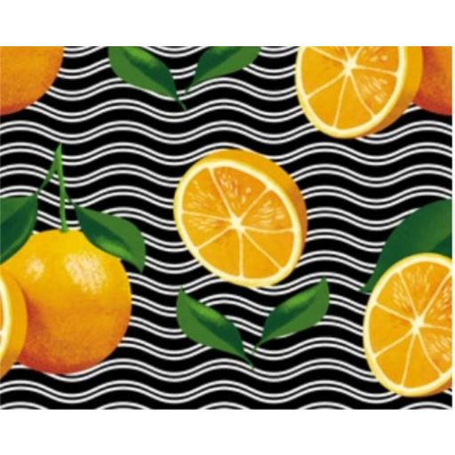 FRIUBASCA rollka na jogu s voňavými bylinkami - Waves with orange print 