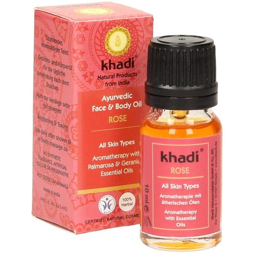 Khadi® Olio Viso & Corpo - Rosa Travel Size