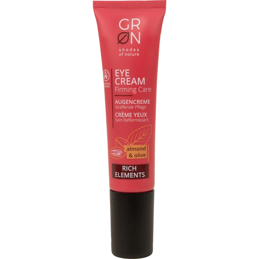 G R N Shades Of Nature Augencreme Mit Mandel & Olive – Anti-Falten, Mit Hyaluron, 15 G