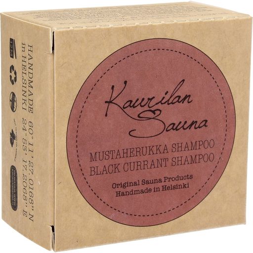 Kaurilan Sauna Black Currant Shampoo Bar - Cardboard box 