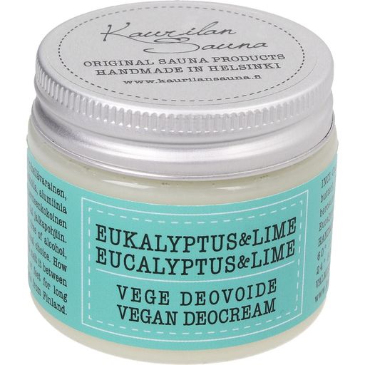 Kaurilan Sauna Vegan Deodorant Cream - Eucalyptus & Lime