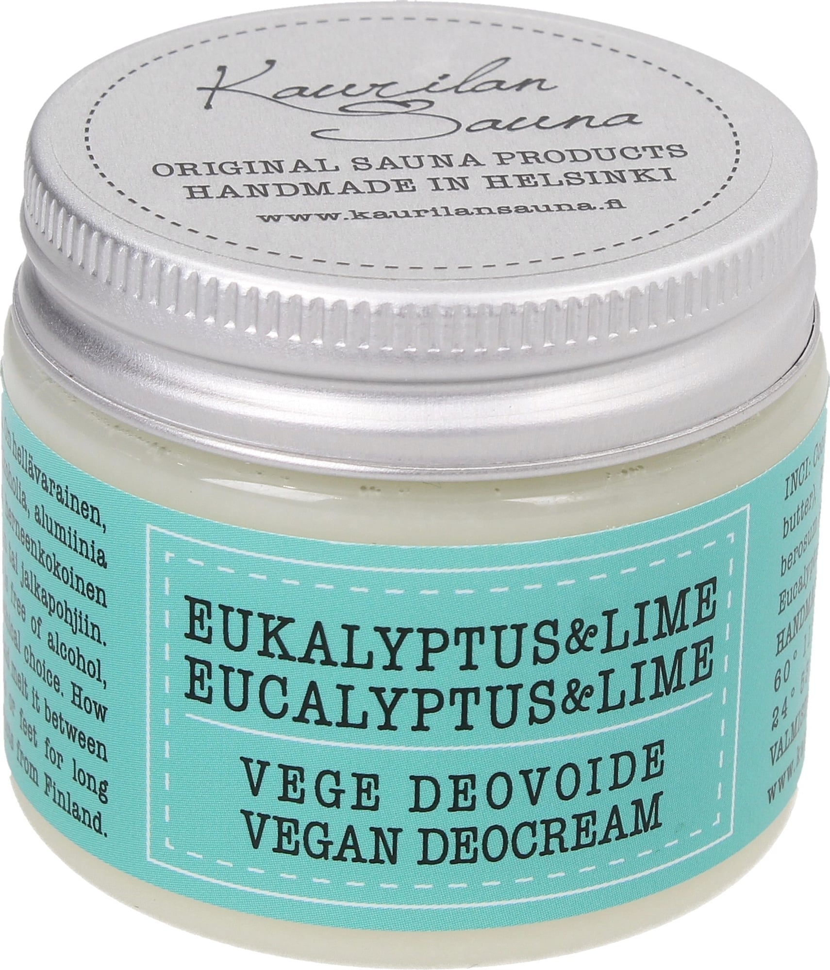 Kaurilan Sauna Veganski deodorant v obliki kreme - Eucalyptus & Lime