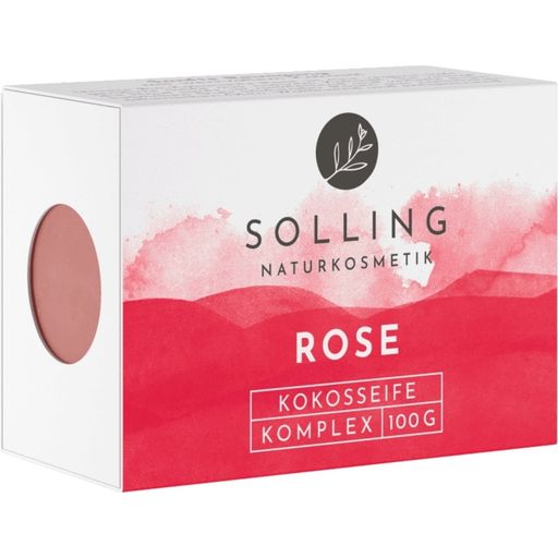 SOLLING Naturkosmetik Savon Noix de Coco & Roses - 100 g