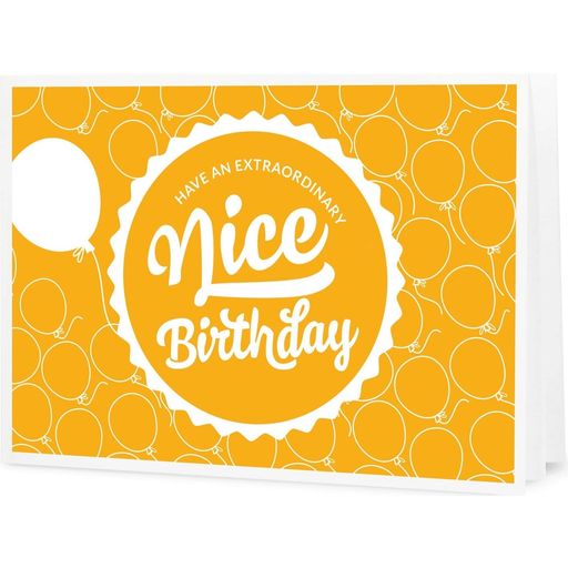 Nice Birthday - Подаръчен ваучер за разпечатване - 