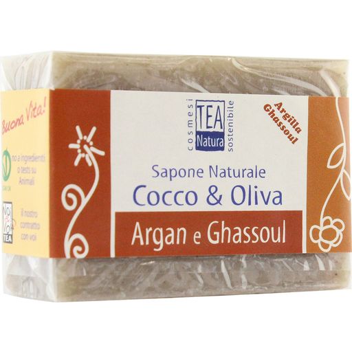 TEA Natura Kokos-olivtvål med Ghassoul och Argan - 100 g