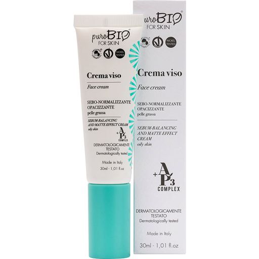 puroBIO cosmetics forSKIN AP3 zmatňujúci pleťový krém - 30 ml