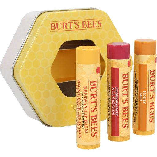 Burt's Bees Trio Tin Lip Balm - 1 setti