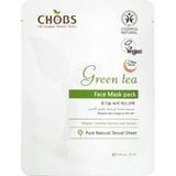 CHOBS Green Tea Mask Pack Лист-маска за лице