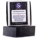 Soapwalla Såpestykke med aktivt kull og petitgrain - 110 g