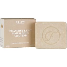 FLOW Rhassoul & Salt Hair & Body Soap Bar - 120 g