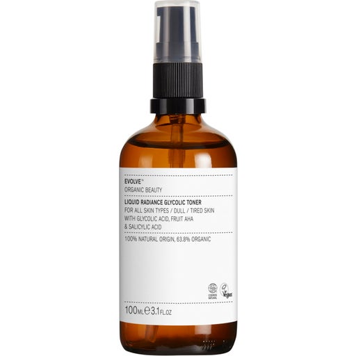 Evolve Organic Beauty Liquid Radiance Glycolic Toner - 100 ml