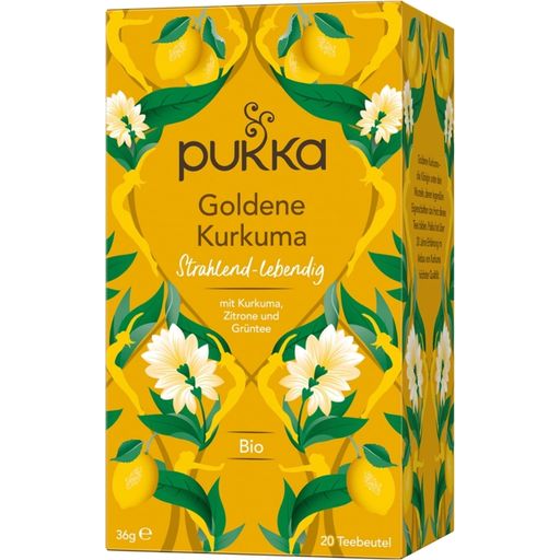 PUKKA Goldene Kurkuma Bio-Kräutertee - 20 Stk