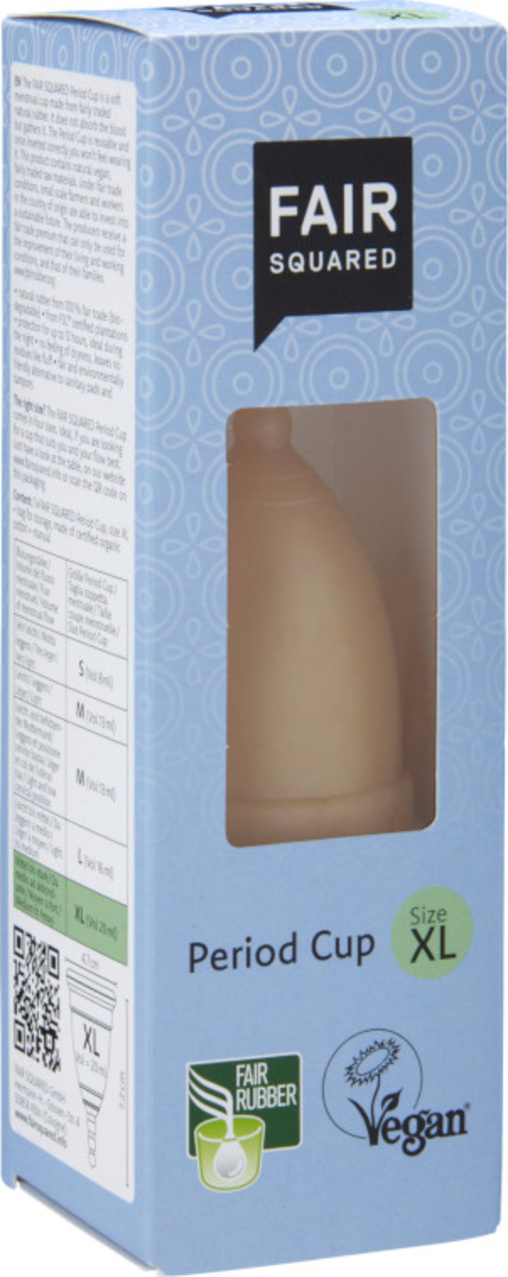 FAIR SQUARED Period Cup - XL color naturale
