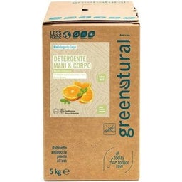 greenatural Milde Flüssigseife Minze & Orange - 5 kg