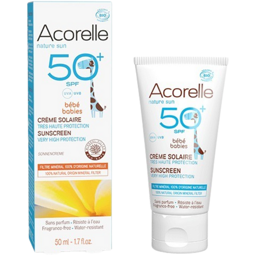 Acorelle Baby Sunscreen SPF 50+ unscented - 50 ml