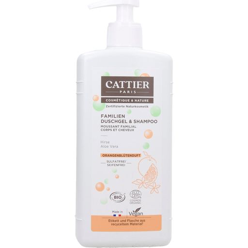Cattier Paris Family Shower Gel & Shampoo - 500 ml