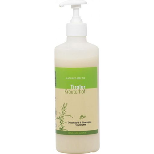 Bio sprchový kúpeľ a šampón so senovým kvetom - 500 ml