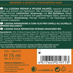 LOGONA JAVÍTÓ és ÁPOLÓ Bio homoktövis hajolaj - 75 ml