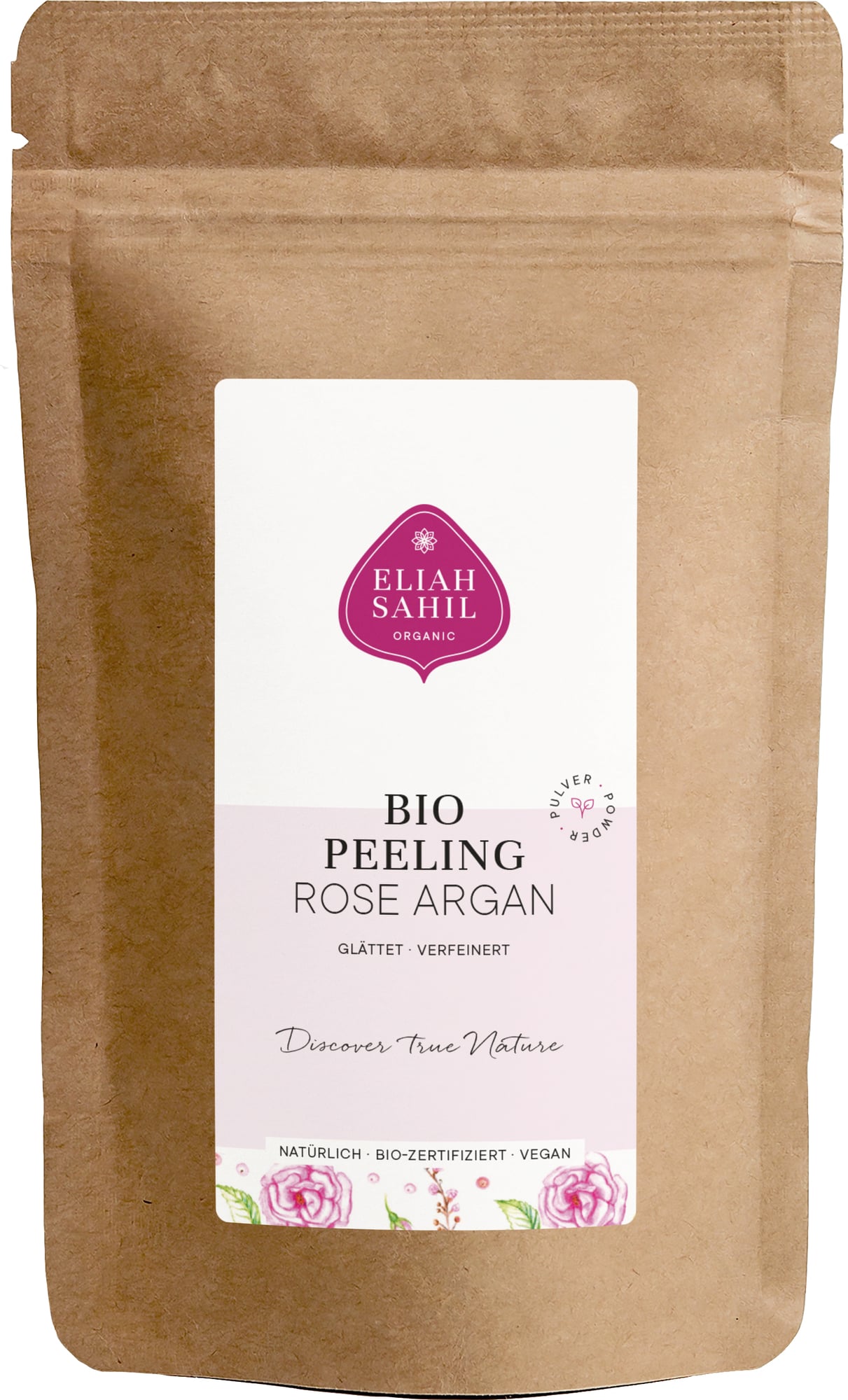 Rózsa és argán bio peeling, 700 g