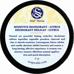 Soapwalla Deodorant Cream Sensitive - Citrus