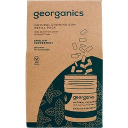Georganics Natural Chewing Gum English Peppermint - 140 unidades