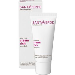 Santaverde Rich Aloe Vera Cream, fragrance free - 30 ml