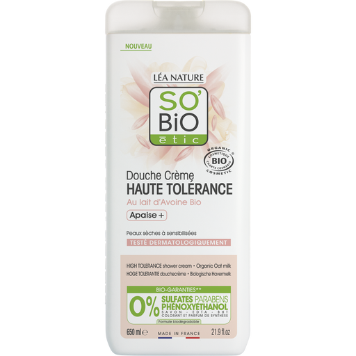 LÉA NATURE SO BiO étic Sensitive Organic Oat Milk Shower Cream - 650 ml