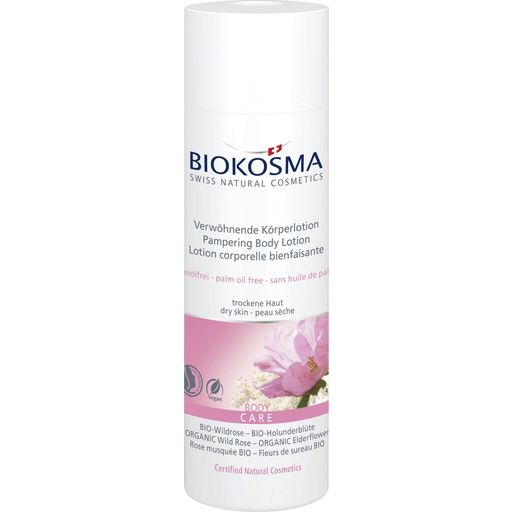 Lozione Corpo Avvolgente Rosa Bio e Fiori di Sambuco Bio - 200 ml