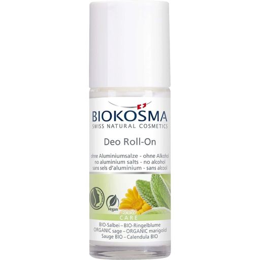 BIOKOSMA Déo Roll-On Sauge Bio & Calendula Bio - 50 ml