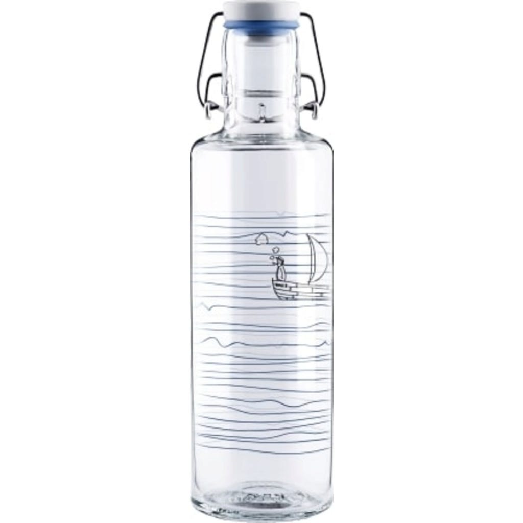 Soulbottles Alpenblick – Bottiglia In Vetro 470 Ml, Vegana, Prodotta In Germania, 100% Priva Di Plastica