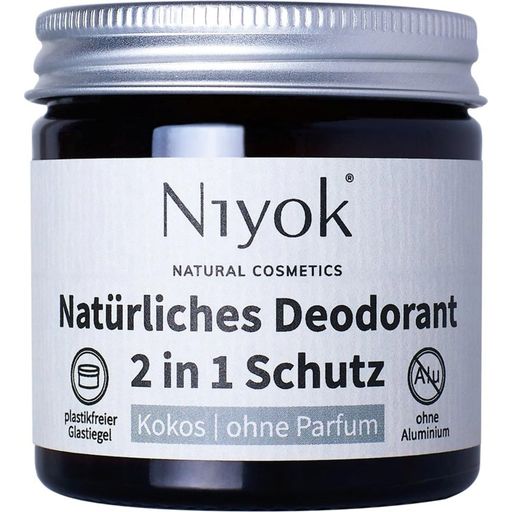 Niyok Kookos-deodoranttivoide ilman hajusteita - 40 ml