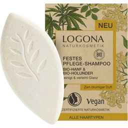 LOGONA Shampoo Solido Canapa Bio e Sambuco Bio - 60 g