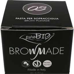 puroBIO Cosmetics BrowMade Pasta per Sopracciglia - 03 Tortora scuro